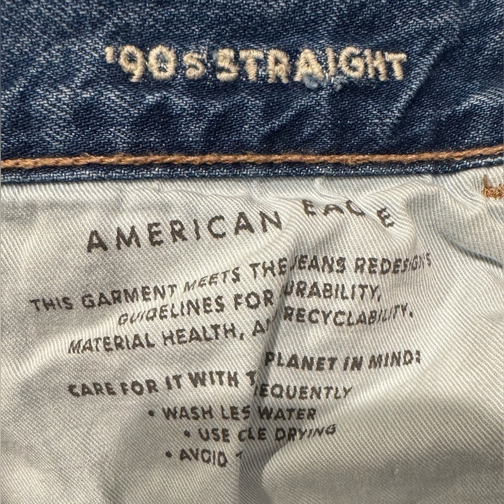 American Eagle Outfitters 90’s Straight Jean women’s size 10 Long. - Picture 3 of 9